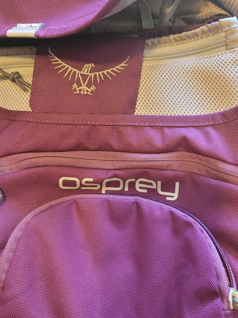 OSPREY Flap Jill Women's Purple Backpack with Teal Accents 20ltr Daybag Laptop - Picture 3 of 12